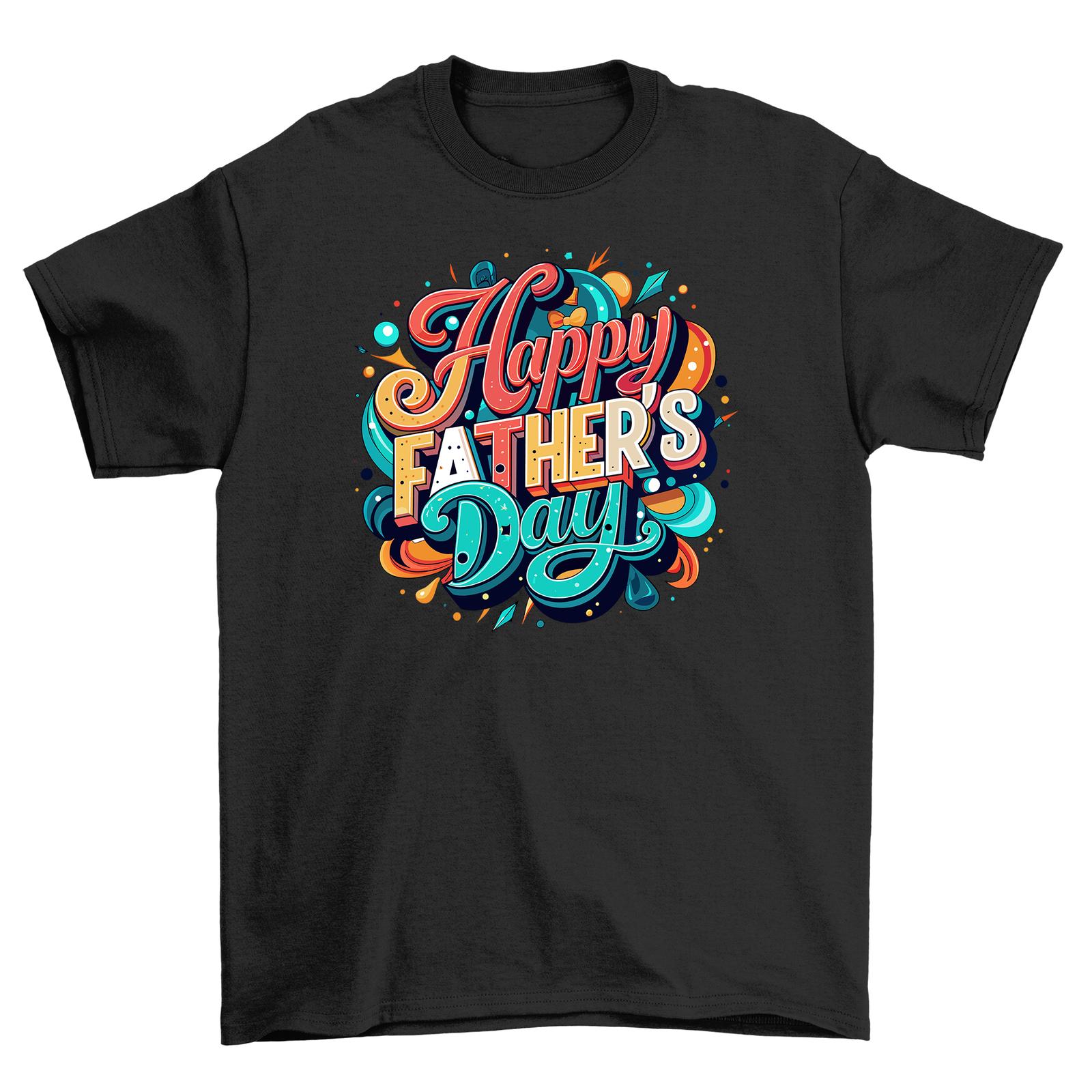 

Retro Happy Father s Day T-Shirt Mens Womens Tees Top - Funny Vintage Design to Make Dad Smile! Perfe L
