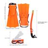 Children Diving Snorkeling Mask Goggle Snorkel Flippers Set Swimming Equipment Accessory(30 35)