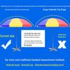 JINXIUTIANTANG Windproof Folding Patio Umbrella