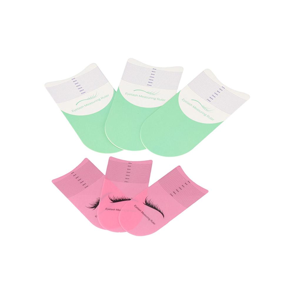 

Eyelashes Length Ruler Eyelash Stencils Ruler Eyelashes Curling Degree Ruler Eyebrow Beauty Tools green-3pcs