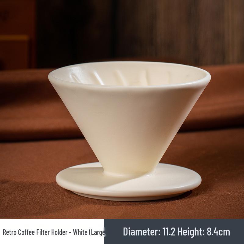 Ceramic Pour-over Coffee Filter Holder Set - American Style Drip Coffee Maker Funnel Tools