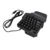One Handed Gaming Keyboard 7 Color RGB Backlight Ergonomic 35 Keys Portable Mini Gaming Keypad with Wrist Rest for PC