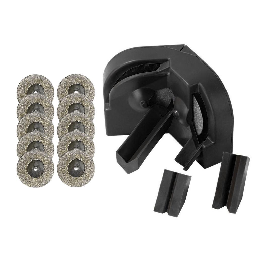 Drill Bit Sharpener Set High Accuracy Drill Bit Grinder 10PCS Diamond Grinding Disc and 3 Auxiliary