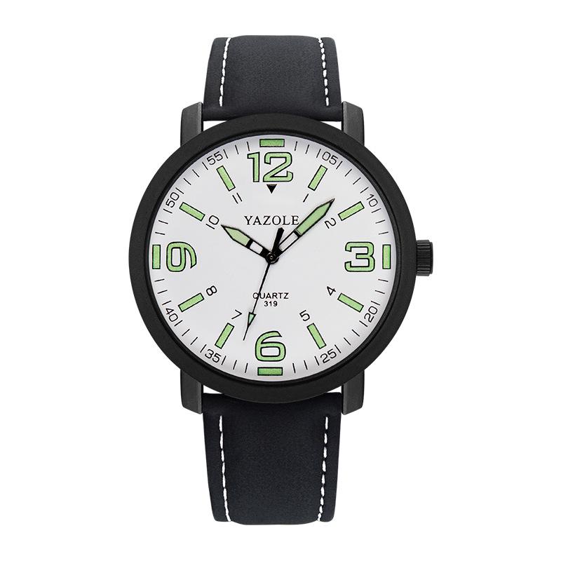 Top Brand New Fashion Couple Sports Watch Men's and Women's Large Dial Luminous Quartz Belt Student Watch
