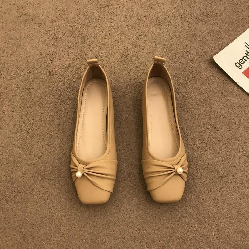 Fashion Hot Selling Shallow Mouth Korean Shoes Soft Slip-on Female Footwear 2025 Boat Slip Summer Comfortable Mary Janes Shoes Woma