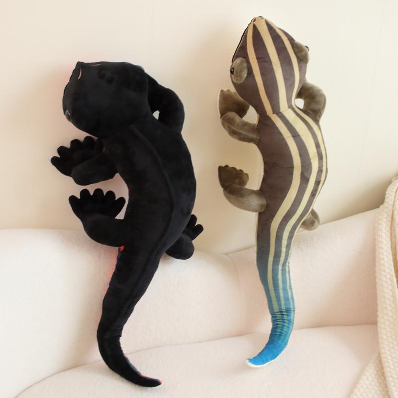 Non-Toxic Real Like Lizard & Chameleon Plush Toys Children Creative Simulation Animal Reptile Stuffed Pillow Gifts