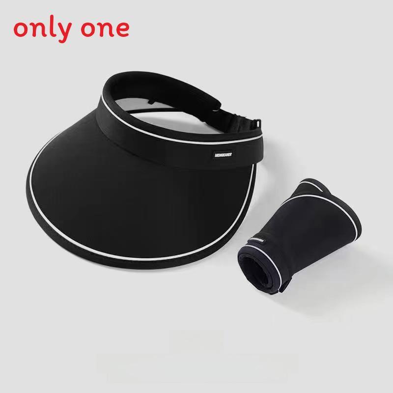 Summer Uv Sun Hat With Oversized Brim Ice Silk Material For Casual And Fashion Use