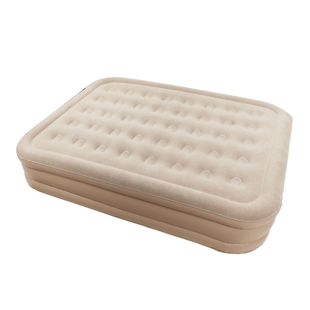 Doppel-Hoch-Luftmatratze Feuchtigkeitsbeständig Aufblasbares Bett mit eingebauter Pumpe Luftkissenbett Outdoor Camping Zeltmatratze
