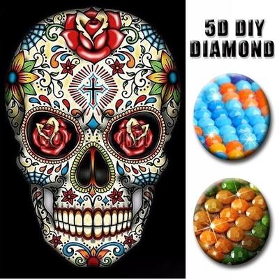 5D DIY Diamond Painting Skull Diamond Embroidery Animal Cross Stitch Mosaic