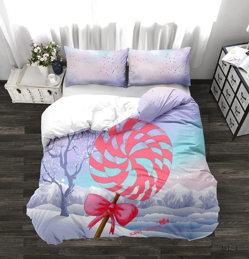 Valentine's Day Love Heart Pattern Duvet Cover Set 3D Print Comforter Bedding Sets Queen Twin Size Luxury Valentine's Day Gifts