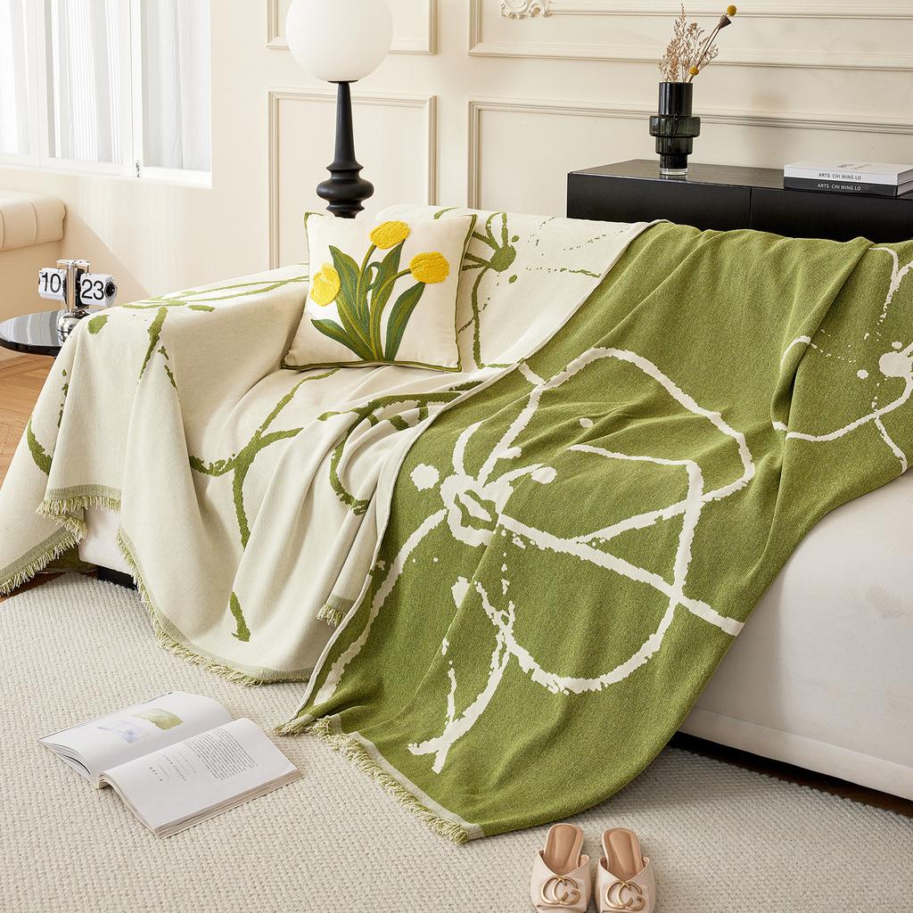 New Modern Simple Sofa Towel All-inclusive Sofa Cushion All-season Chenille Reversible Sofa Cover Full Cover