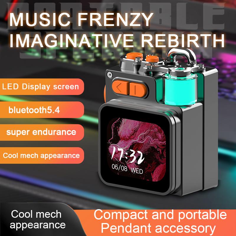 Mini Speaker Smart Wireless Audio Equipment with Touchscreen & HD Sound & LED Lights Bluetooth5.4 for Home Outdoor Party Camping
