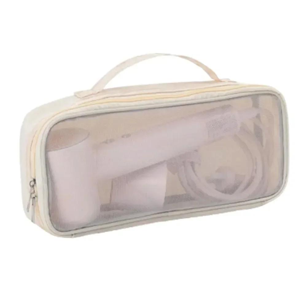 

Storage Bag Travel Hair Dryer Curler Case Dustproof Zippered Organizer with Protective Cover Packaging Bathroom Organizer