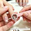 Circular Cat Eye Magnet Ring With Handle Nail Tools Hollow Cat Eye Effect Strong Magnetic Ring For Gel Nail Polish Diy