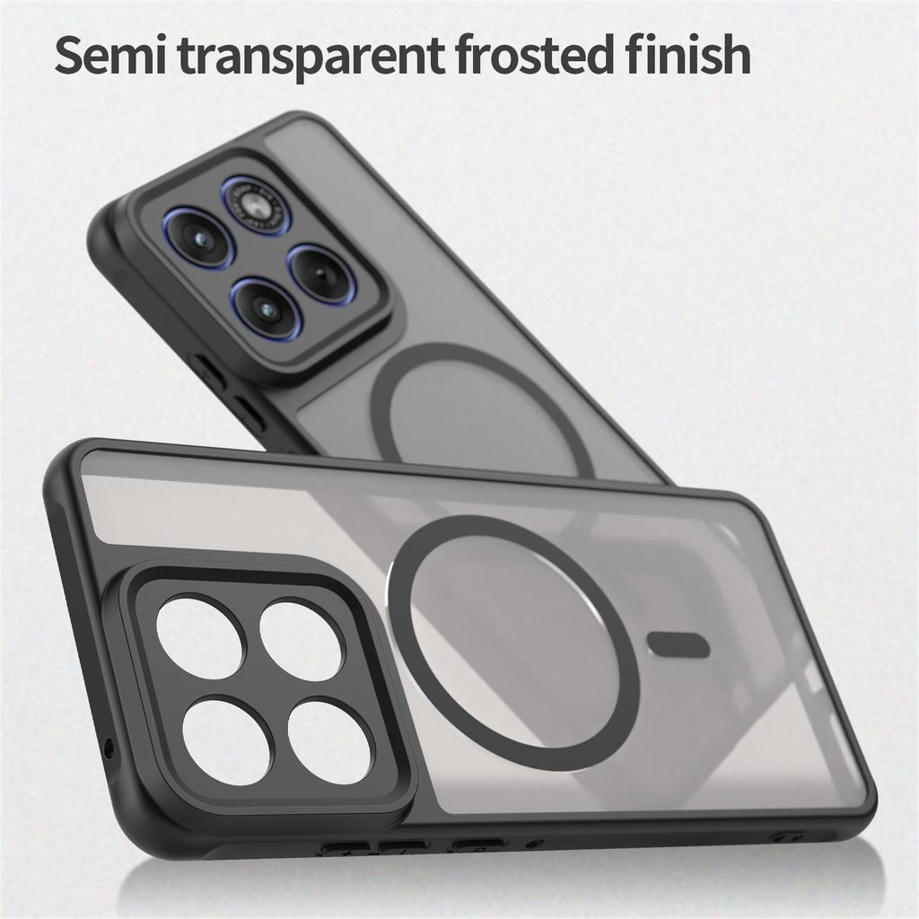 For Motorola Edge 70 Case Hard Matte Acrylic For MagSafe Magnetic Translucent Phone Cover For Moto Edge70 X70 Air Shell Bumper