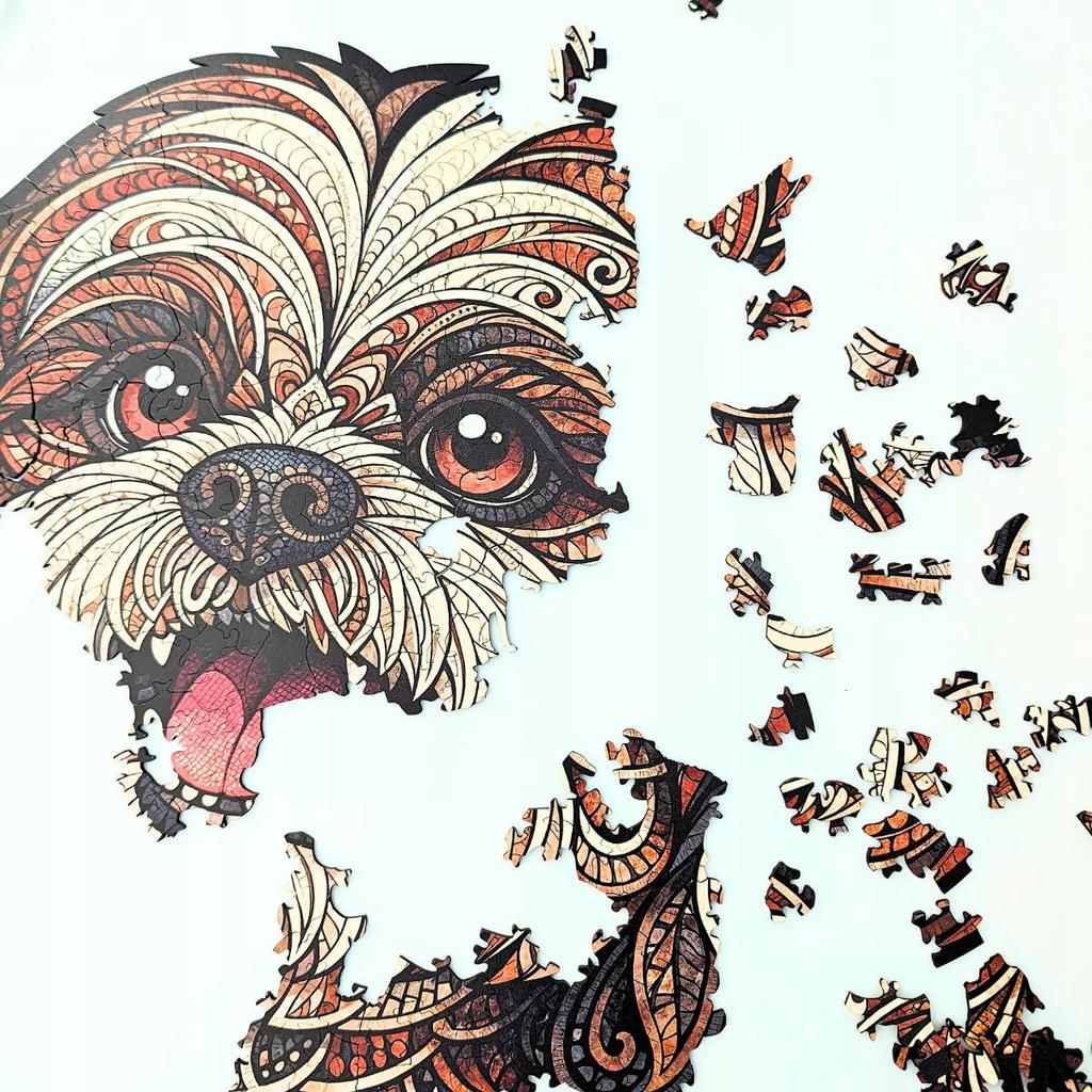 Shih Tzu Wooden Puzzle Cute Dog 400 pcs 3 mm Wooden puzzle