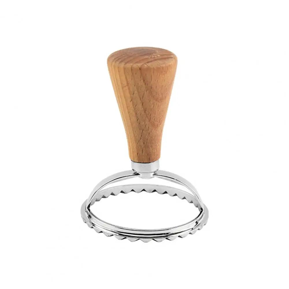 Cutter Pasta Maker Mold with Wooden Handle Kitchen Attachment for Making Pasta Dumplings Ravioli Lasagna Pierogi and More