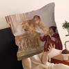Classic Renaissance Art Painting Maple Design Cushion Cover Happy Autumn Harvest Decor Holiday Decorati Pillow Cover