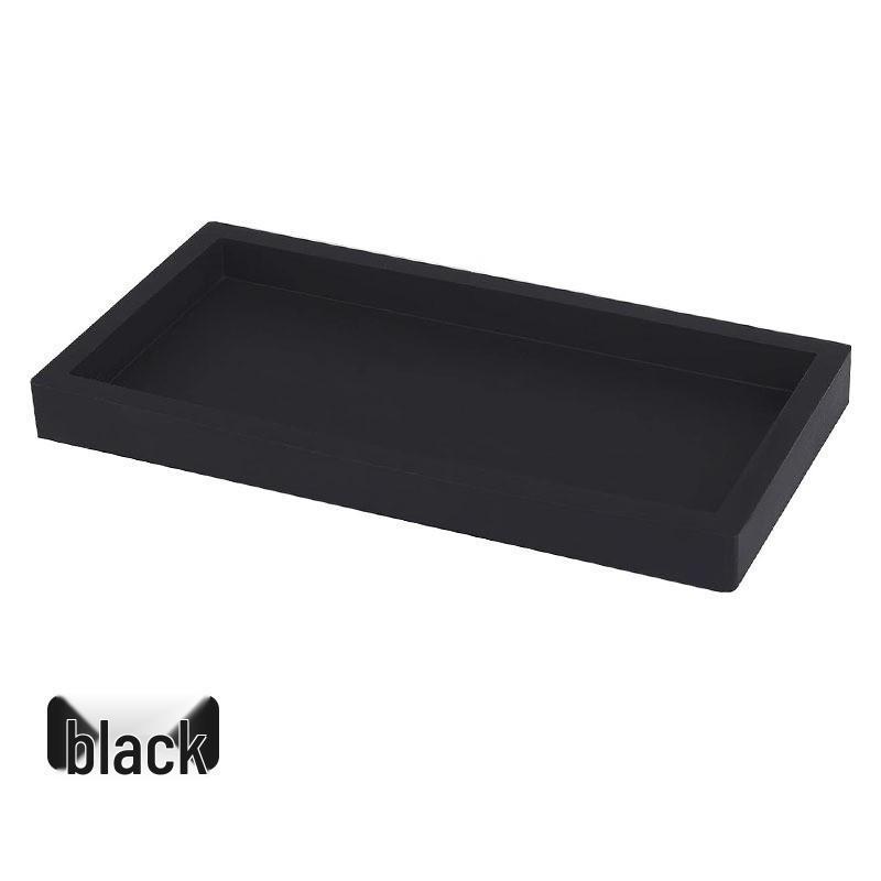 Customized Silicone Bathroom Vanity Tray - Square Soap & Accessory Organizer
