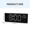 Digital Clock Tabletop Clock with Alarm Clocks USB Powered Large Temperature Display Screen for Home and Office Use