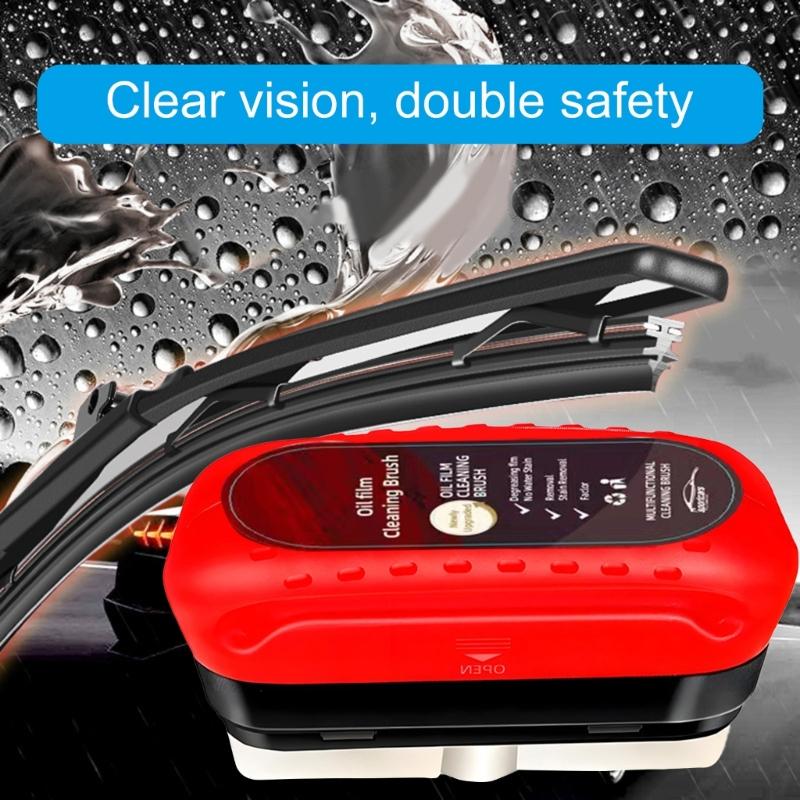 Car Window Restorer Cleaner Oil Film Eliminator Remover for Rainy Days Enhanced Nighttime Visibility Spotless Windscreen
