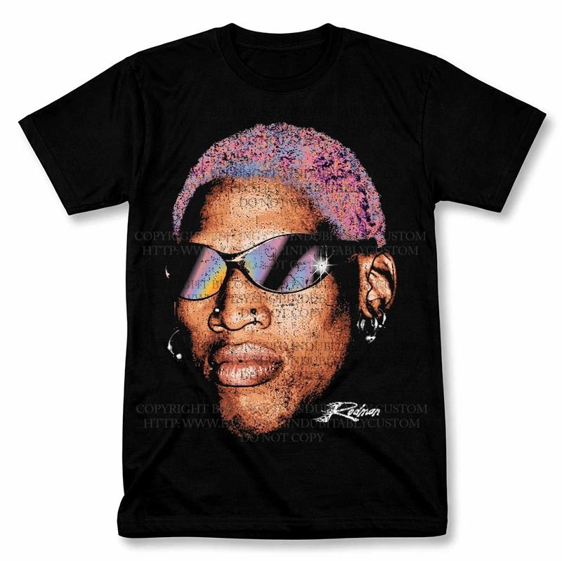 

Dennis Rodman Pink Hair Rodzilla 90 s Graphic T Shirt Vintage Style Tee 2XL