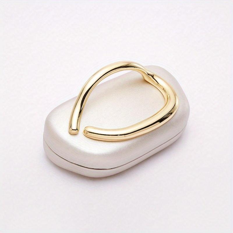 White Acrylic Leather Clutch - Ideal for Valentine's Day, Comfortable and Fashionable, Fashion Handbag, Personalized Gift Option, Elegant Prom Bag