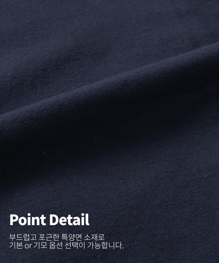 Topboy [Non-Fleece Or Fleece] Essential Oversized Two-Way Zip-Up Hoodie Navy