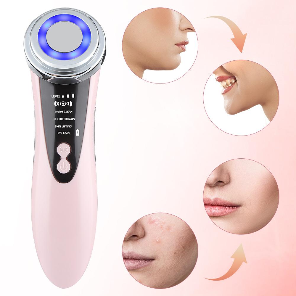 Facial Massage Red And Blue Light Skin Rejuvenation Importer Facial Cleansing Exporter Face-lifting Beauty Instrument Portable