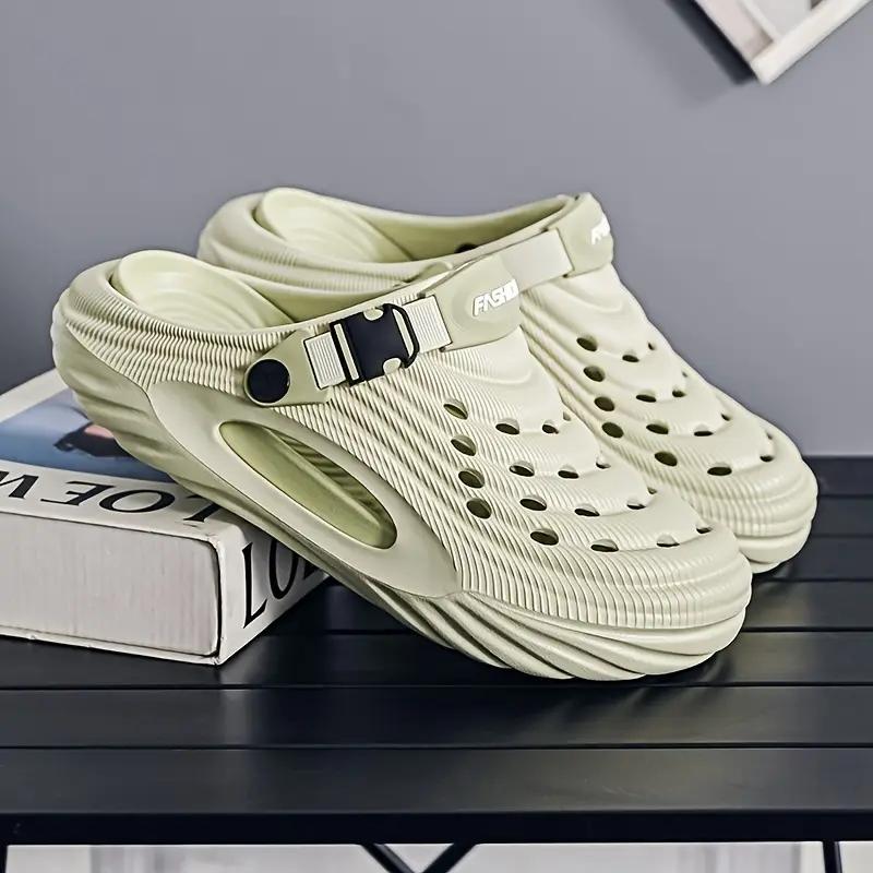 Men's Stylish Slip-On Clogs Breathable Comfortable Thick Sole for Indoor & Outdoor Use Multiple Colors Available Home Sports