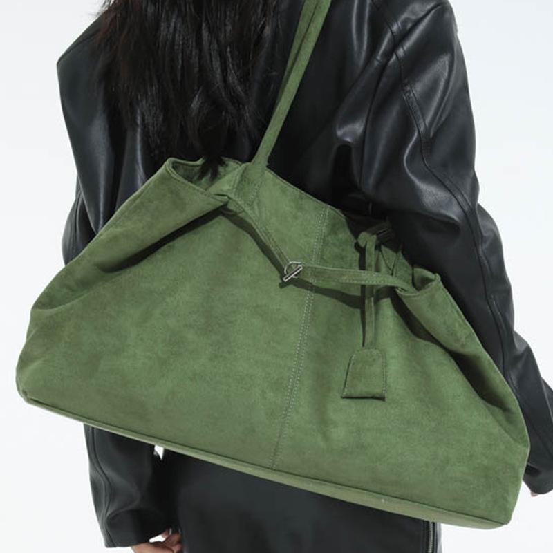 Vintage Suede Underarm Bag Women's Autumn New Fashion One-shoulder Large-capacity Commuter Tote Bag