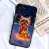 Christmas Cartoon Cat Art For Motorola G85 Edge 50 G24 G35 G14 G04 40 G72 G34 G G54 G13 G32 5G Black Phone Case