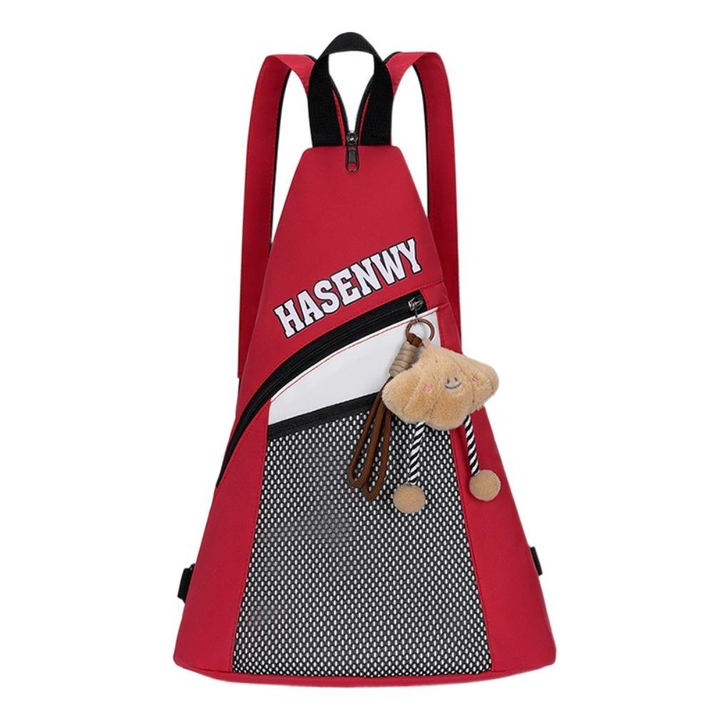 Multifunctional Triangular Backpack Large Capacity Single Daypack Cute Crossbody Bag  Girls