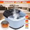 500W Electric Foot Spa Bath Massager Rolling Vibration Heat Electric Oxygen Bubbles For Relieve Pressure Relaxation 38.5 X 31.5 X 21 Cm