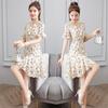 Small chiffon floral dress women's medium and long summer 2026 new temperament age-reducing and thin skirt trend