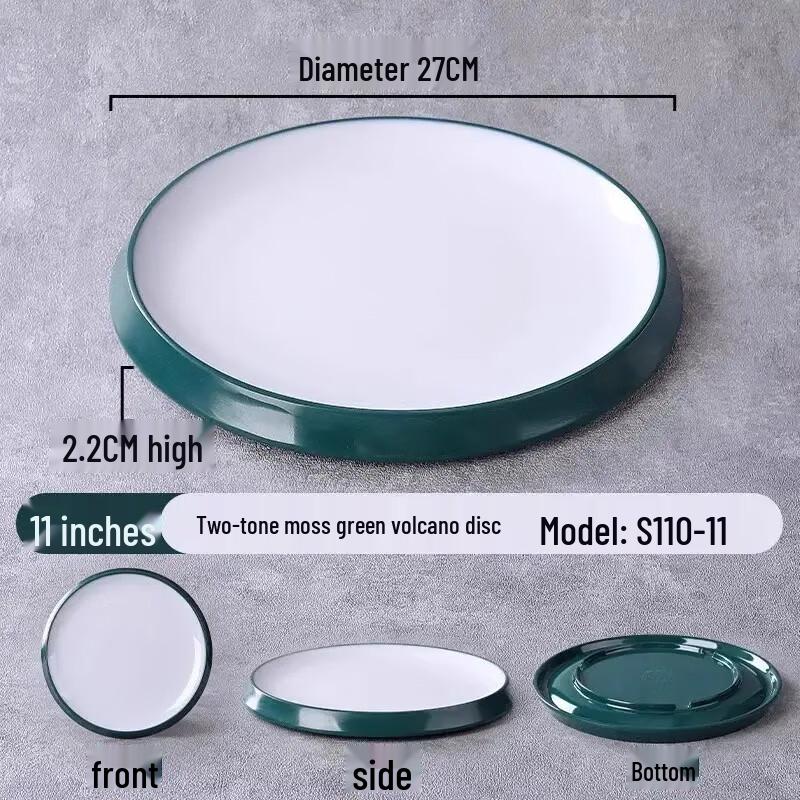 Zebu Melamine Round Plate