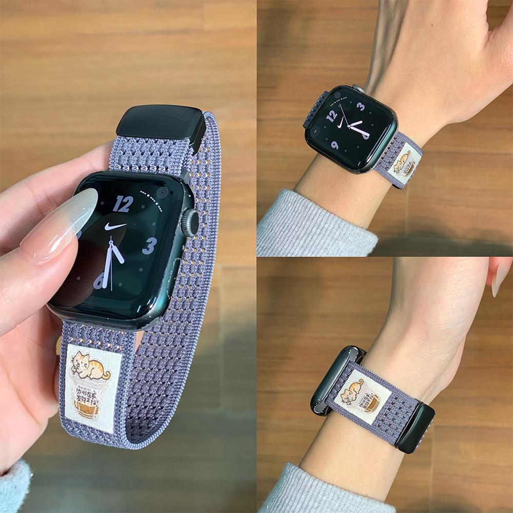 

Nylon Breathable Strap for Apple Watch 44mm Strap Ultra 49mm 1 2 3 S10 11 46mm 42mm 45mm 40mm 41mm 38mm Straps for IWatch Series S10S11 42mm38 40 41