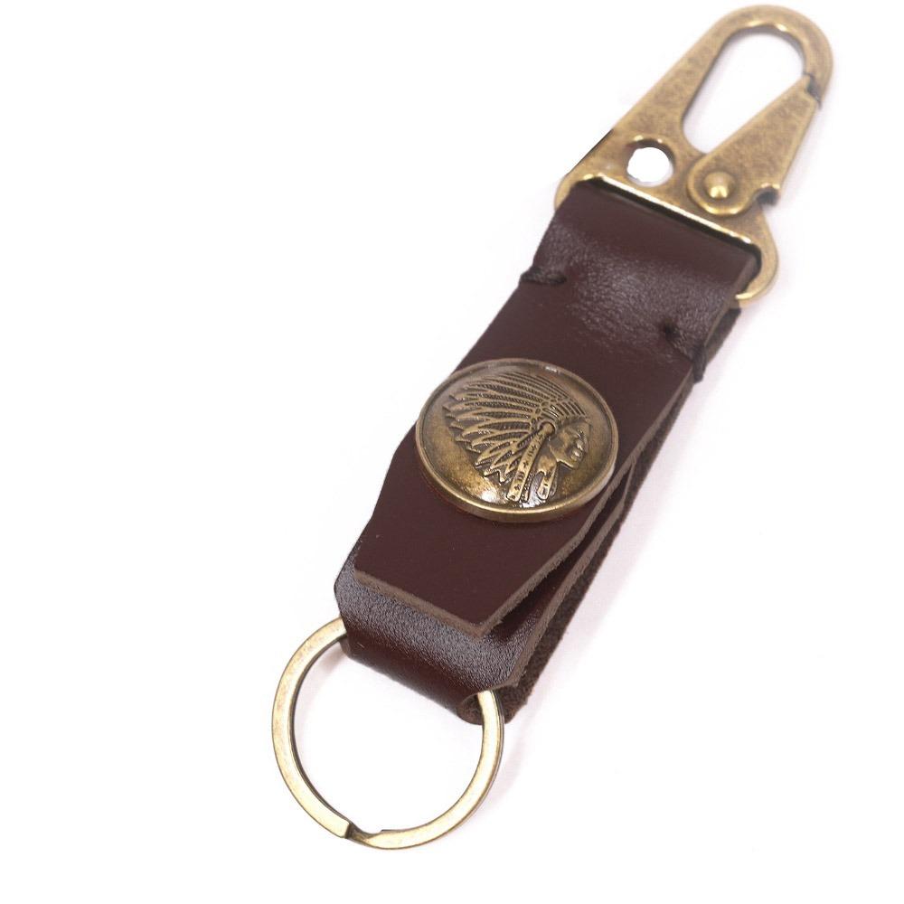 Cowhide Retro Key Holder Handmade Car Keychian Genuine Leather Keychain  Keys Organizer