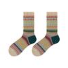 Retro Socks Men'S Ethnic Style Double-Way Double-Needle Birkenstocks Medium Tube Socks Trend Combed Cotton Sports Socks