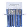 6pc Woodworking Chisel and Drill Set: 6-55mm High Carbon Steel with Flat Point for Wood Hole Enlarging
