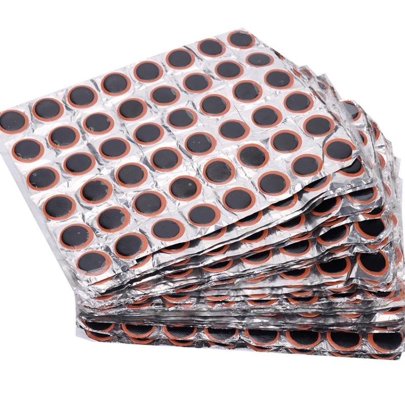 48pcs Rubber Puncture Patches Bicycle Tire Tyre Tube Repair Cycle Patch Kit No Glue Bicycle Inner Tube Puncture Repair Tools