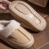 Fashion Shevalues Winter Plush Lining Women's Slippers Non-slip Platform Cotton Home Slides Fuzzy Cozy Warm Outdoor Slippers For Women