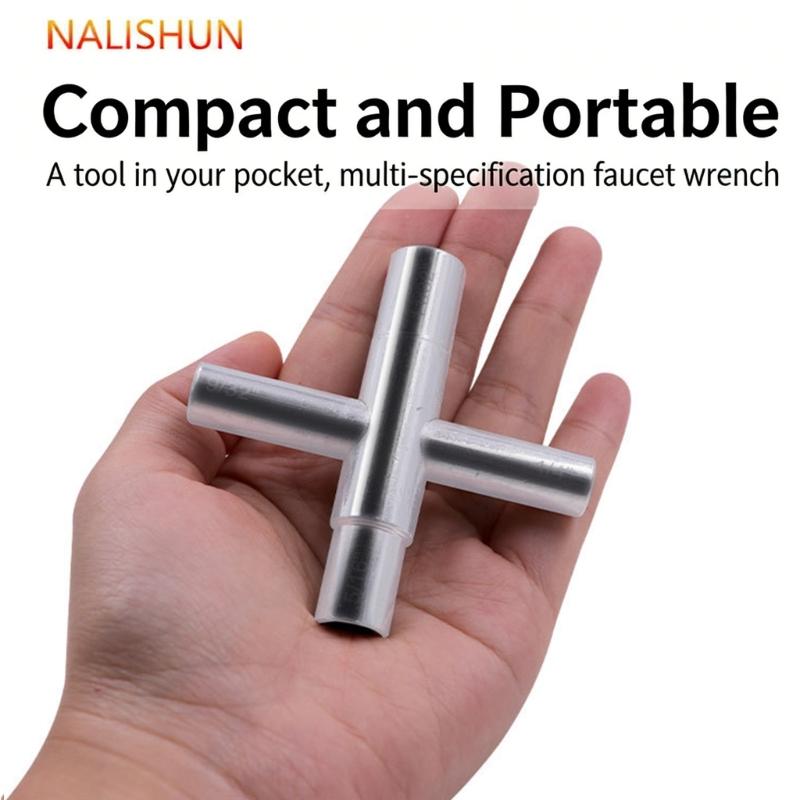 Professional Carbon Steel Crosses Head Water Valving Spanner Faucet Wrench Suitable For Different Pipe Fittings And Size