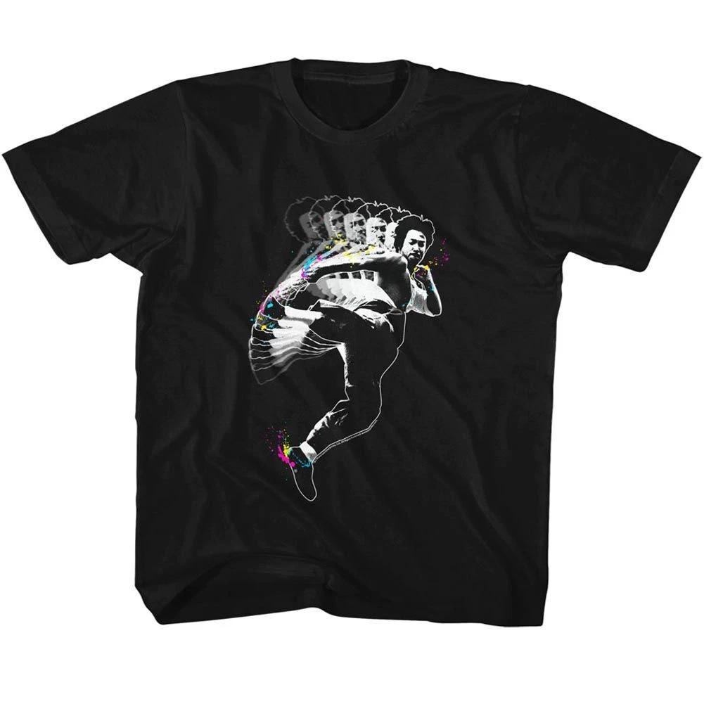 Bruce Lee Splat Kick Black Icon  Children s T-shirt 100