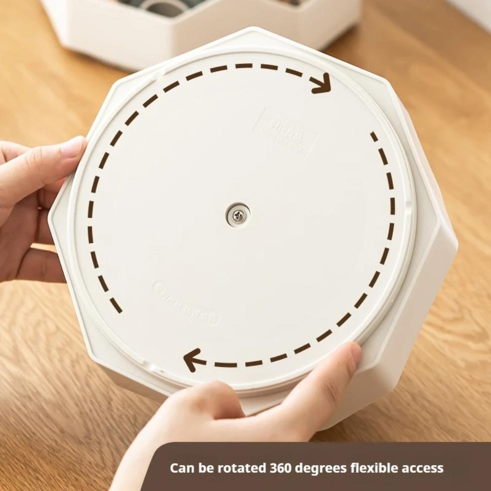 Large Capacity Rotating 360 Degree Pen Holder Student Desktop Stationery Storage Multi-Functional Desk Accessories Organizer