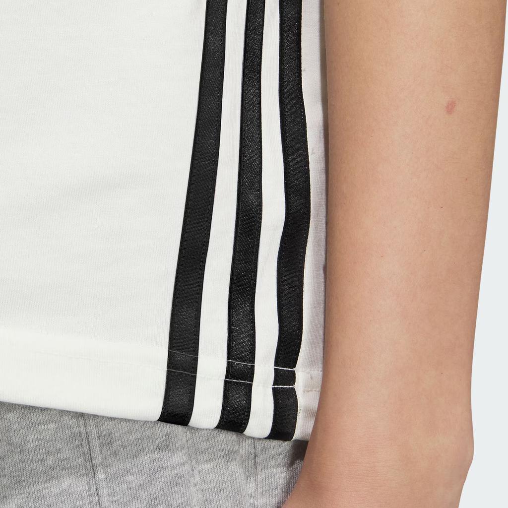 Adidas Dance Loose Cotton Casual Short Sleeve Round Neck T-Shirt Women Tops White JJ1093