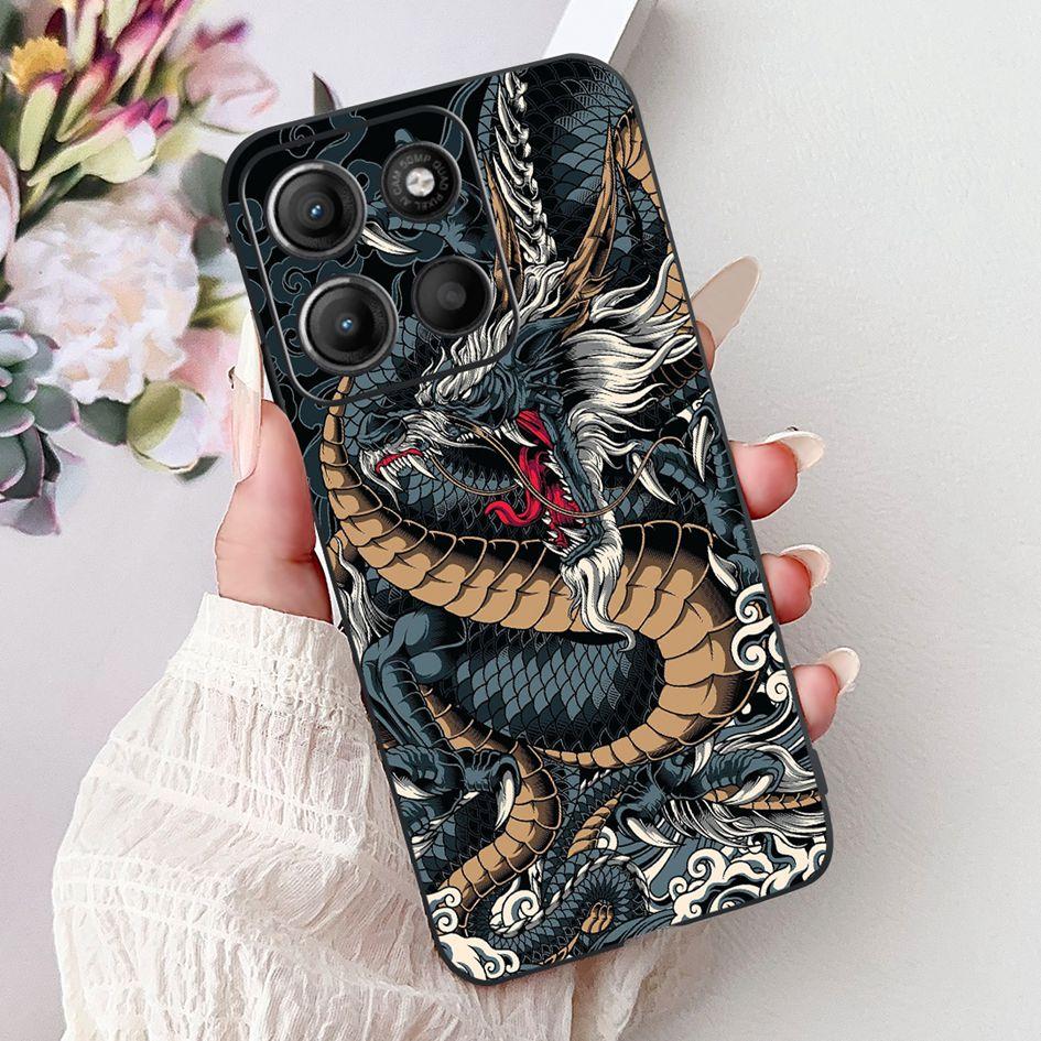 Silicone Case For Motorola Moto G15 G75 2024 Cover Cute Panda Lion Shockproof TPU Phone Cases For MotoG15 MotoG75 G 75 G 15 Etui