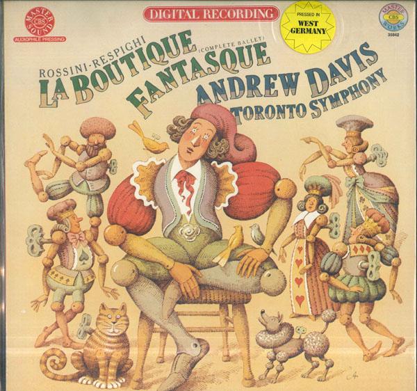 

LP Record ANDREW DAVIS TORONTO SYMPHONY Rossini Respighi La Boutique Fant 35842 CBS MASTERWORKS 1981 Germany Classical Used