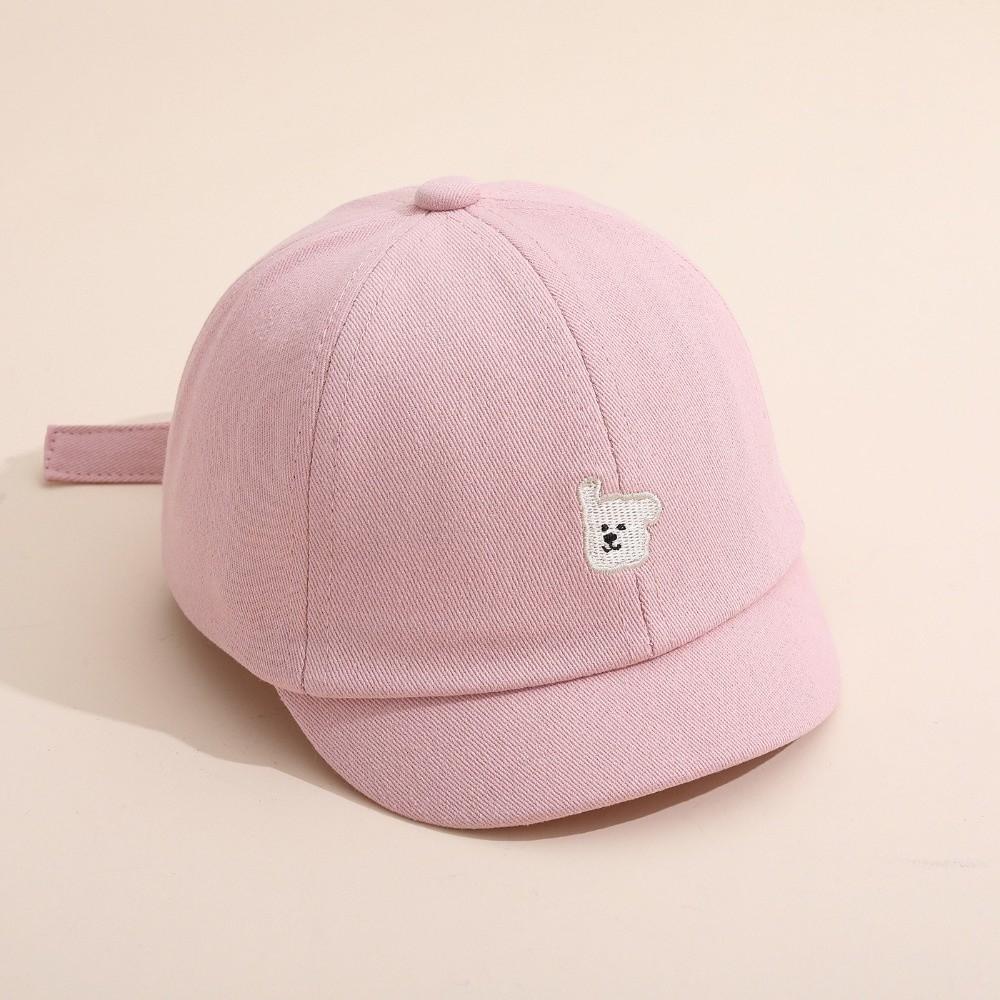 Casual Baby Baseball Hat Cartoon Bear Embroidery Sunshade Hat Fashion Duck Tongue Hat  Baby