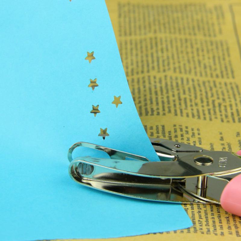 Handheld Hole Paper Punch Various Shapes Hole Single Hole Puncher
